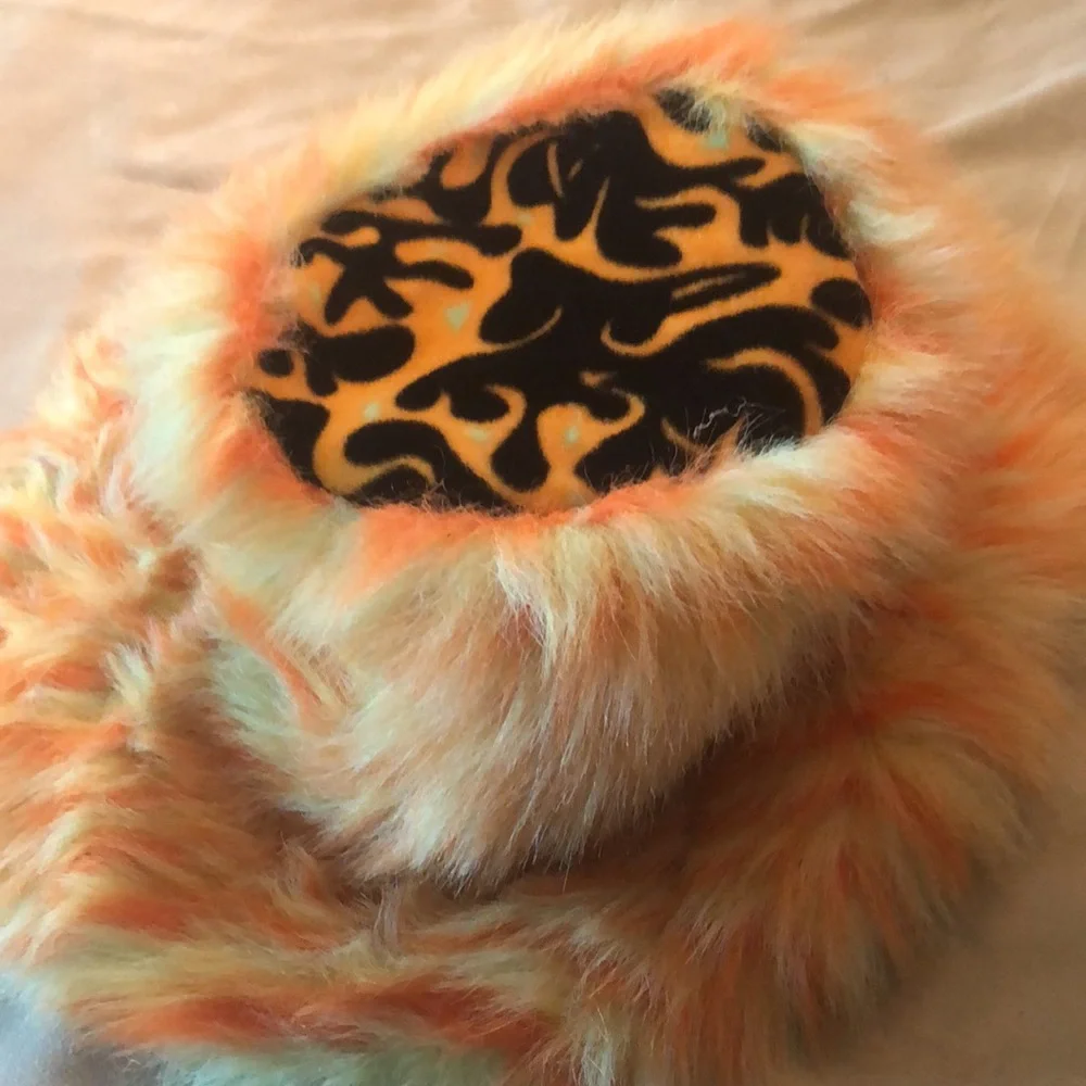 Hat Halloween Costume Dress-up Mardi Gras Yellow Adult Cosplay Boater Bucket - Picture 5 of 9